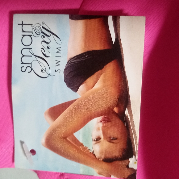 Cup sized neon pink bathing suit top - Picture 2 of 2